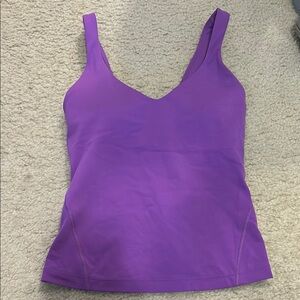 Lululemon purple full length align Tank Top sz 0 -in excellent condition w/o tag